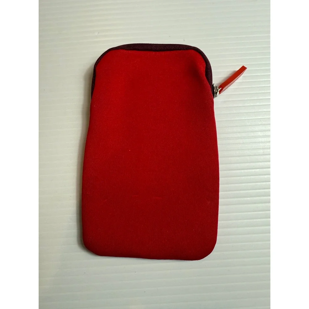 Iberia Turista Premium Red empty Neoprene‎ Pouch Case Bag Small